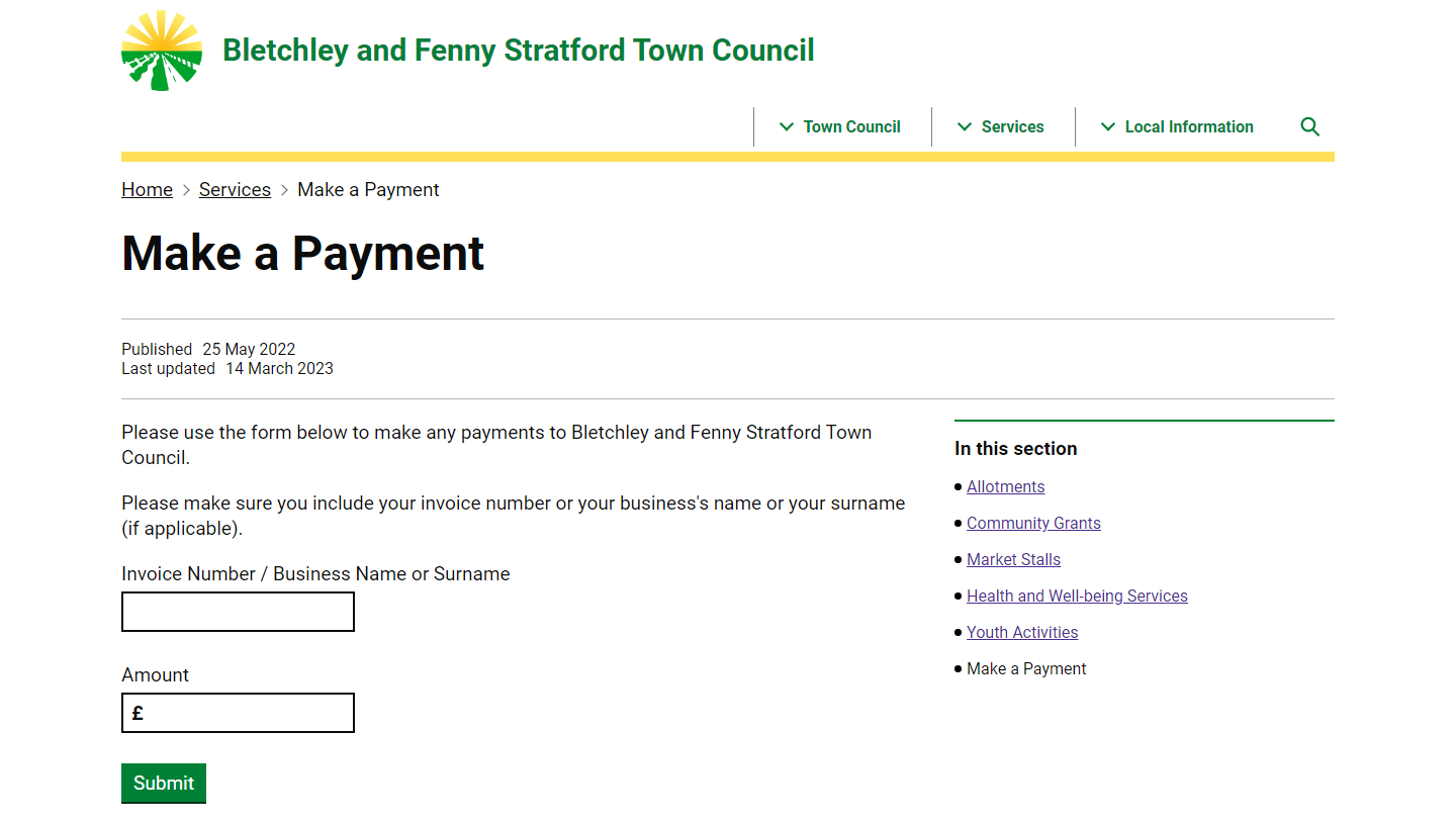 bfstc payment form