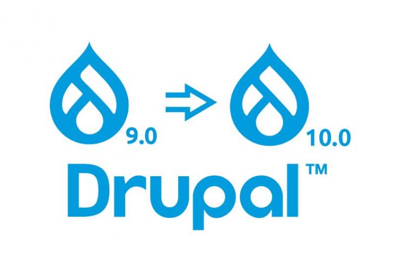 Drupal 9 to 10 graphic