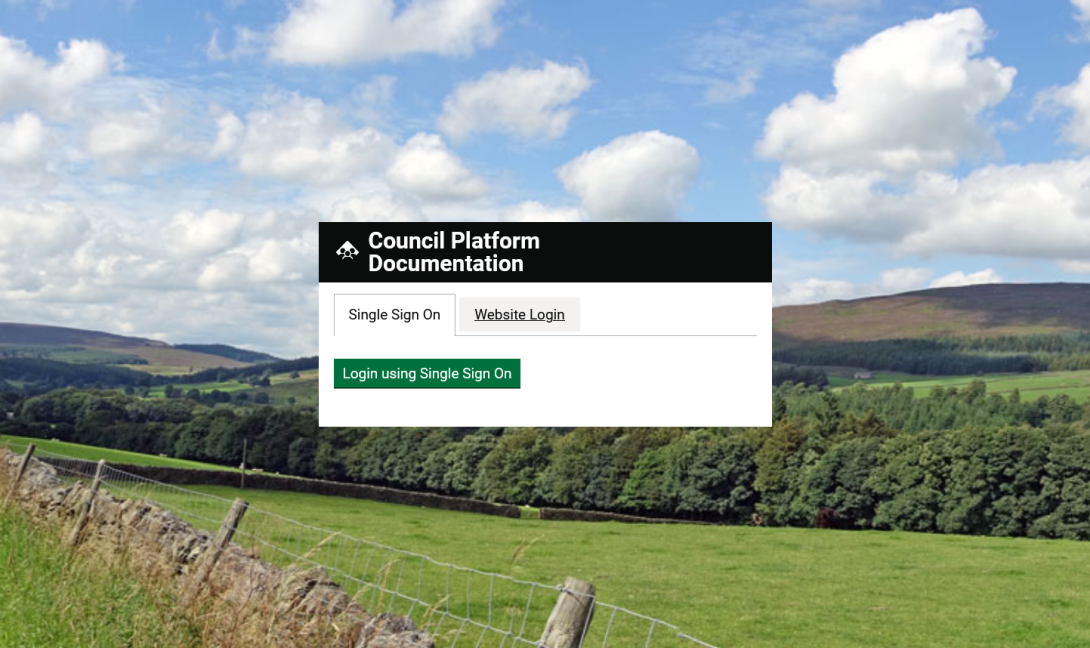 Single Sign On in Council Platform