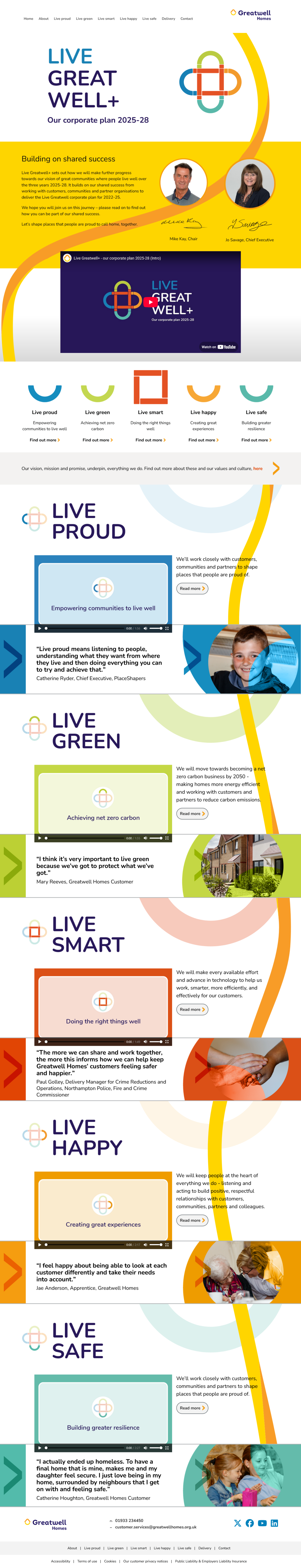 A screenshot of LiveGreatwell.com